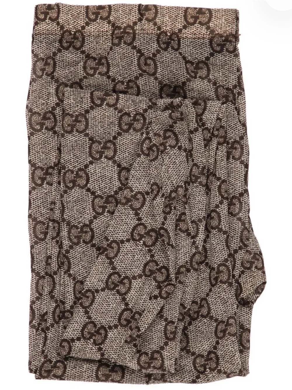 Gucci brown logo tights